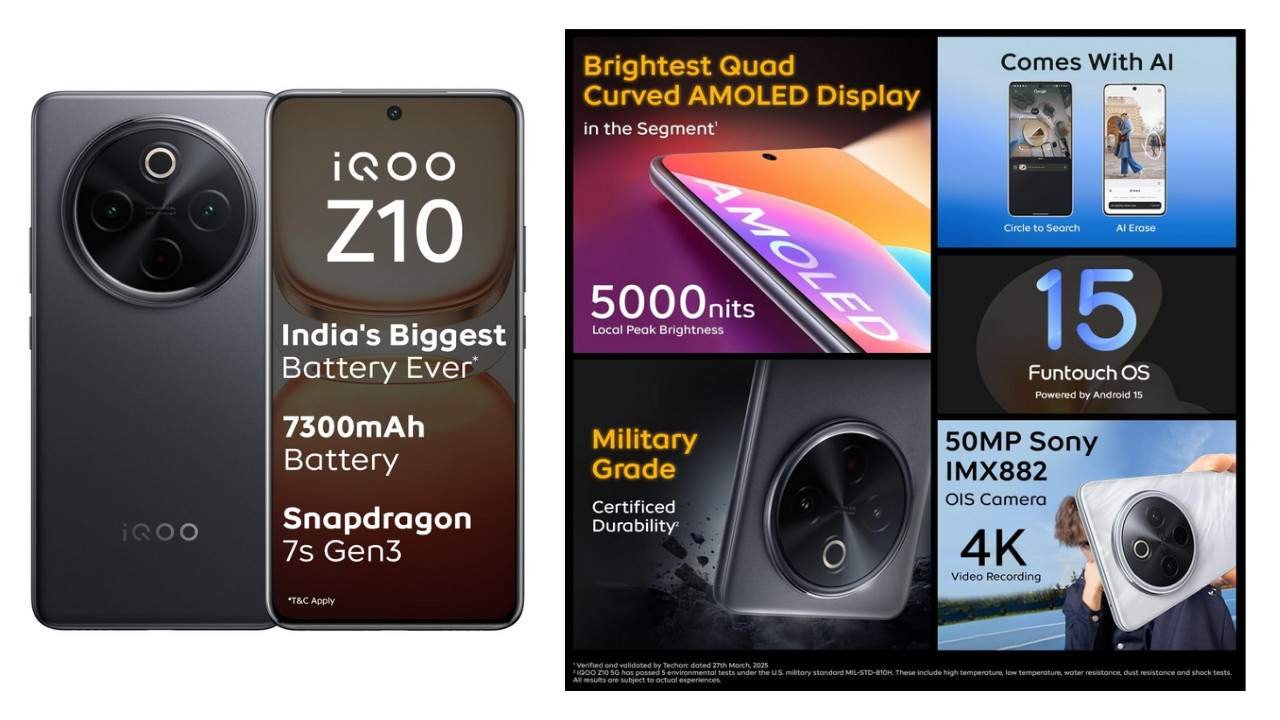 Best 5G Smartphones  Under 20K
iQOO Z10R